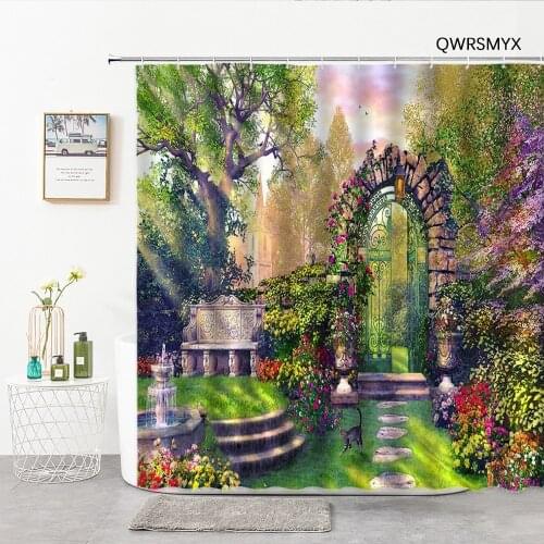 Beautiful Dream Garden Scenery Shower Curtain 3D Printing Bathroom Curtains Living Room Bedroom Decor Wall Bathroom Products