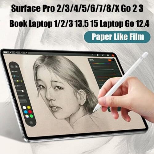 Like Paper Screen Protector for Microsoft Surface Pro 7/6/5/4/3/2 X Go 2 Anti Reflection Film For Surface Book 1 2 3 13.5 15