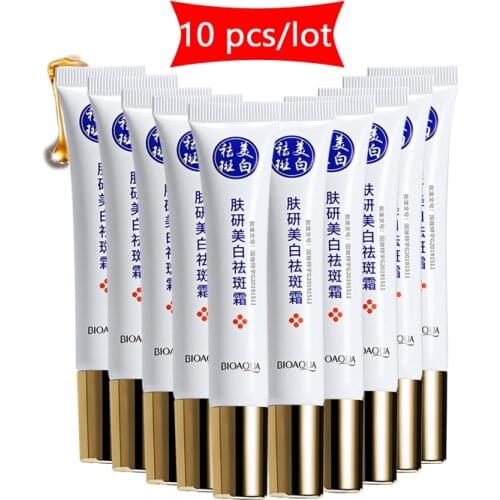 10 pcs/lot Effective Whitening Freckle Cream Remove Melasma Acne Spot Pigment Melanin Dark Spots Pigmentation Skin Care