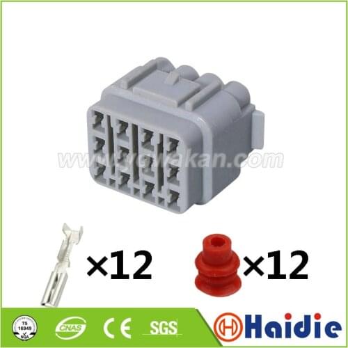 2sets auto 12pin sumitomo waterproof housing plug cable terminal wire connector 6181-2495