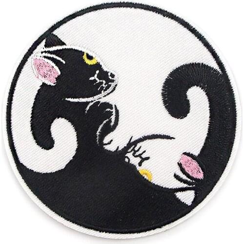 20pcs/lot G1066 Cartoon Cat Embroidered Patches Iron On Patch Stickers Diy Sewing Fabric Patches Chothing Applique for Women Men