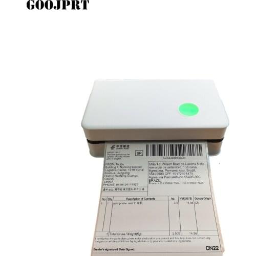 4 inch mini Portable mobile thermal receipt printer 110mm blue tooth IOS / Android handheld label Printer