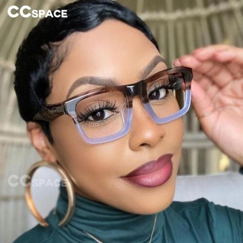 49528 Retro Acetate Glasses Frames Big Frame Men Women Optical Fashion Computer Glasses