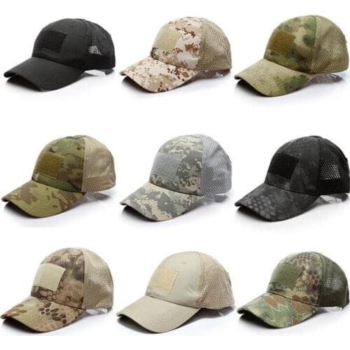 2021 Camo Mens Baseball Cap Male Bone ACU Multicam Operator Kryptek Black Hat Trucker New Tactical Cap Camouflage Snapback Hat