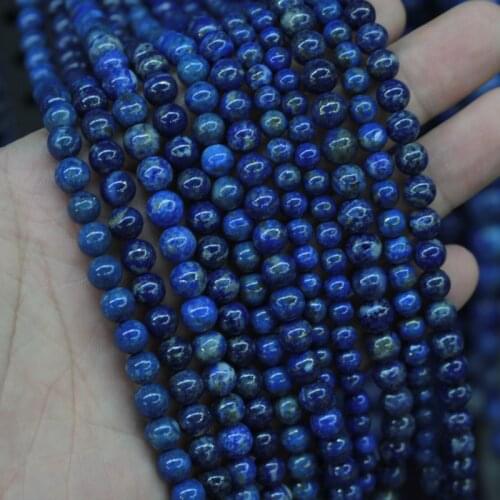 6mm 7mm 8mm round Lapis Lazuli Beads natural stone beads DIY loose beads For Jewelry Making 15 inches Wholesale