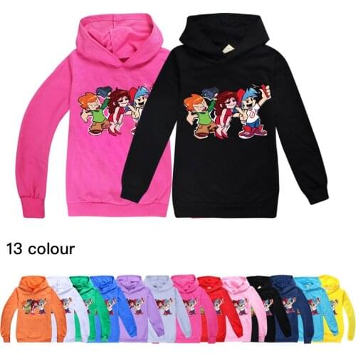Friday Night Funkin Birthday Girl Funny Shirt Cotton Baby Boy Tops Little Kids Fall Fashion Clothes 8 10 12 Year Toddler Hooded
