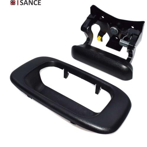 ISANCE Rear Outside Tailgate Lift Gate Door Handle & Bezel 19120859 15046512 For GMC Sierra / Chevrolet Silverado 1500 2500 3500