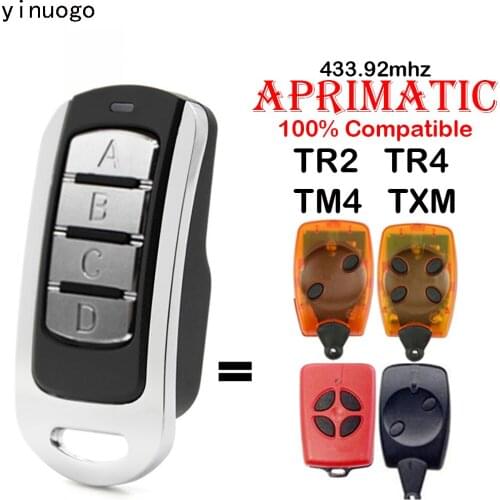 Hot Sale Spain APRIMATIC TR TM4 TXM ERREKA IRIS ROLLER 2 FORSA TR1 TR2 TR4 ROPER JCM GO PUJOL NEO Garage Door Remote Control NEW