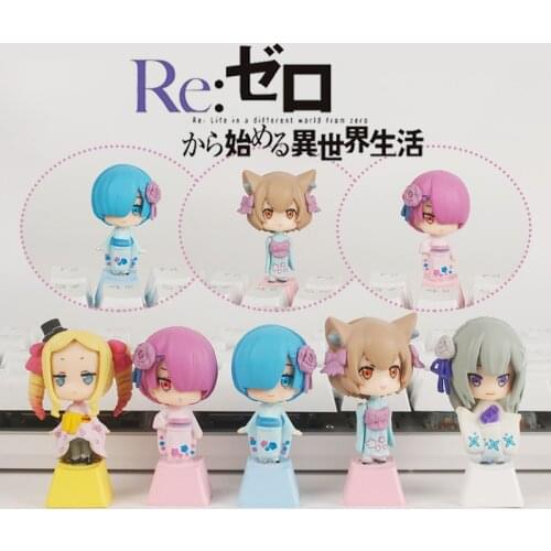 Gaming Accessories White Keycaps For Mechanical Keyboard Cartoon Key Cap Cross Axis Mechanical Keyboard Personality