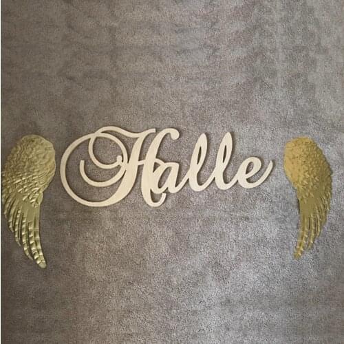 Custom Personalized Wooden Name Sign 35cm -50cm WIDE - KATIE Font Letters Baby Name Plaque PAINTED nursery name nursery decor wo