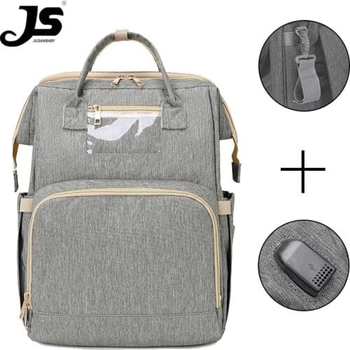 Jusanbaby Diaper Bag Backpack for Mom Stroller Bag Baby Backpack Multifunctional Mummy Bag Waterproof High Capacity