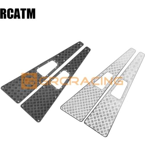 The Cover Metal Slip-Proof Pad Hood Stainless Steel Decorative Piece For 1/10 RC Crawler Car Traxxas TRX4