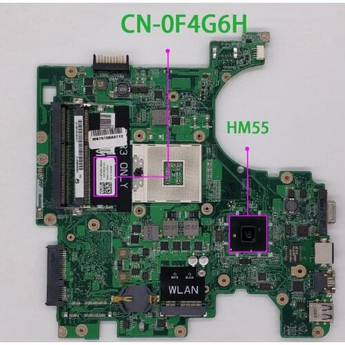 For Dell 1564 CN-0F4G6H 0F4G6H F4G6H DAUM3BMB6E0 DDR3 HM55 Laptop Motherboard Mainboard Tested & Working Perfect