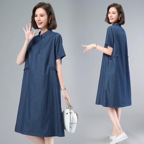 MICHAELGIBSON Fashion Denim Dresses