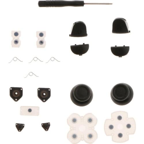 Set of Trigger Buttons Springs Thumb Sticks Replacement Part for Sony PS4 Controller Dualshock 4