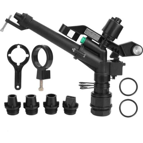 Plastic Irrigation Sprinkler 1.5Inch To 1 Inch DN25 Female Thread 360 Degree Adjustable Rotating Rocking Arm Sprinkle Accessory