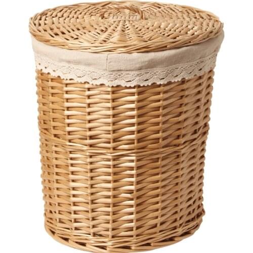 Wicker Dirty Clothes Storage Basket Hamper Clothes Clothes Frame Storage Storage Box