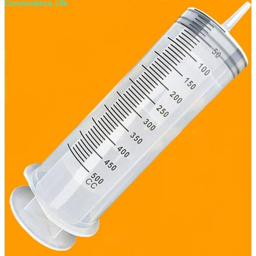 Syringe 500 ml Large Capacity Syringe Reusable Pump Measuring With 1m Tube Feeding Ink