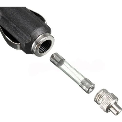 Male Plugs Auto Car Switching 12V Connector LED Fuse Black 5Pcs High Power with Indicator Lamp Socket