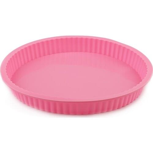 Silicone Cake Pan Round Cake DIY Mould Pizza Birthday Cake Tray Bakeware Cake Mold Baking Pan Bread Pan Tray 9inch BIG Tray