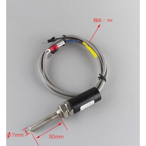 RTD sensor Thermal resistance PT100 temperature sensor -50~300 degree RTD probe with 1m wire