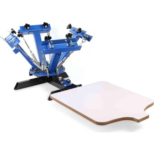 Silk Screen Printing Machine 4 Color 1 Station Manual Screen Printing Machine