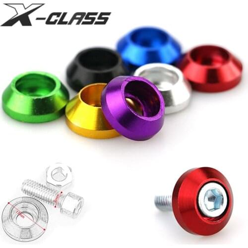 Universal Motorcycle License Plate Frame Mounting Fairing Screws Bolts Nuts Fasteners 6mm for Suzuki Benelli Ducati Honda BMW