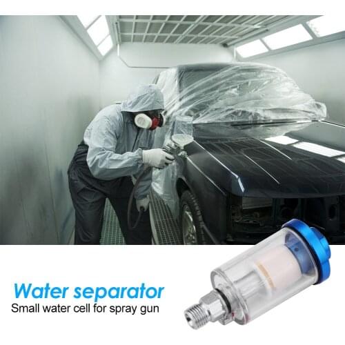 High Pressure 1/4 inch Water Oil Separator Inline Air Hose Filter Moisture Trap for Compressor Spray Paint Gun Pneumatic Tool