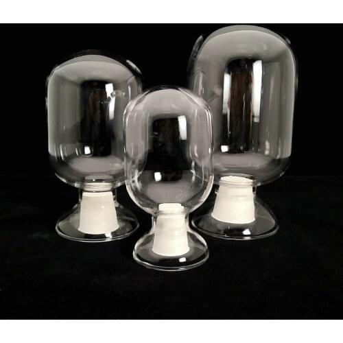 125ml 250ml 500ml Lab storage sample glass bottle exhibit showing round flask with rubber stopper