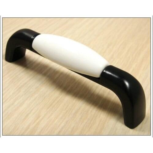 10Pcs Zinc Alloy Ceramic Drawer Pulls Cabinet And Furniture Door Handle