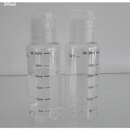 100pcs Wholesale 1OZ/30ML Travel Bottle With Graduation Line,Empty Refillable For Skin Water,Cosmetic Bottle for Toner,Lotion