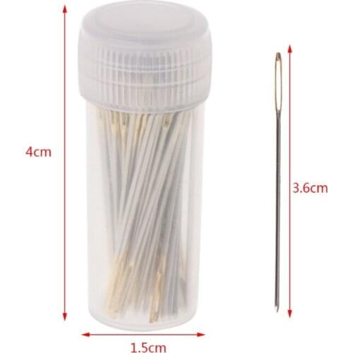 100 PCS Tail Embroidery Fabric Cross Stitch Needles Craft Tools Size 26 For 14CT X3UC