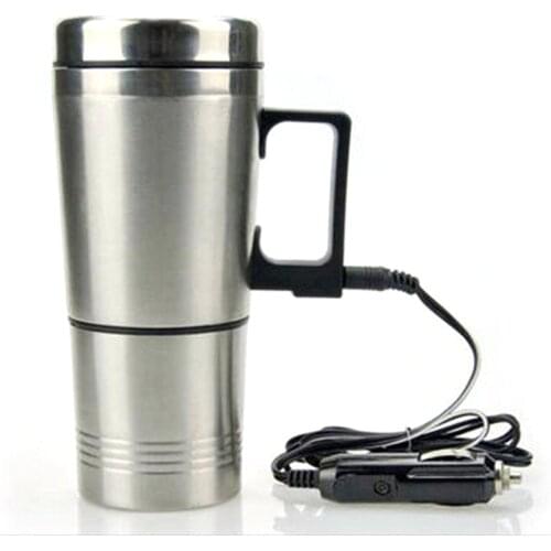 304 Stainless Steel Car Heating Cup Electric Water Cup Temperature Kettle Coffee Tea Milk Heated Soaked 300ML USB Heating Cup