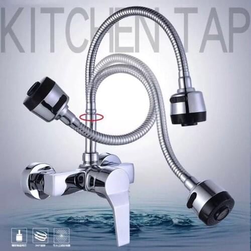 Becola free shopping 360 Rotation Faucet Chrome Water Power Swivel Kitchen Sink Mixer Tap Single Handle BR-9101-3