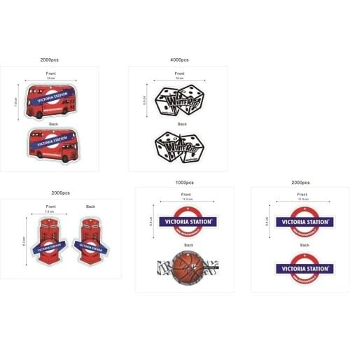 Free Shipping Via Fedex or DHL , Promotional and Eco-friendly Paper Car Air Freshener with Elastic Hang String