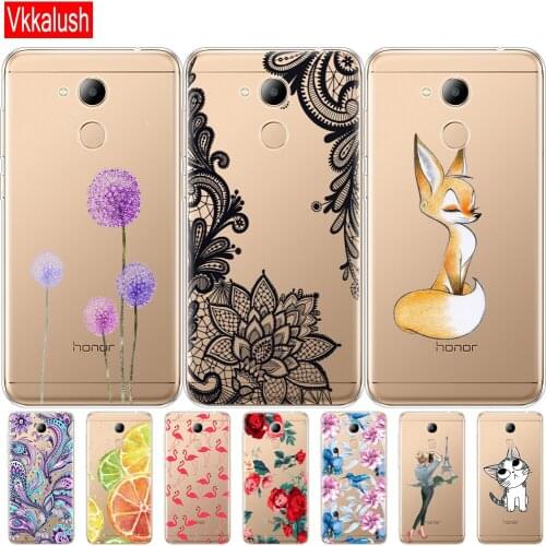Case Cover For Huawei Honor 6C Pro 5.2" Soft Silicon TPU Phone Back Cover For Huawei 6C Pro /V9 PLAY Cover Full 360 Protective