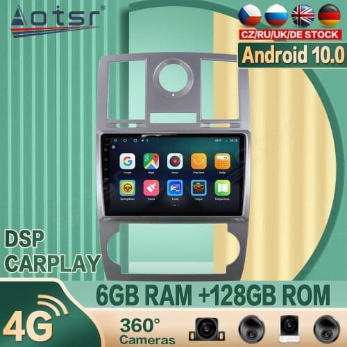 For Chrysler 300C 2004+ Android Car radio Player Vide GPS Navigation 360 camera Auto Stereo Multimedia Video DSP carplay 4G SIM