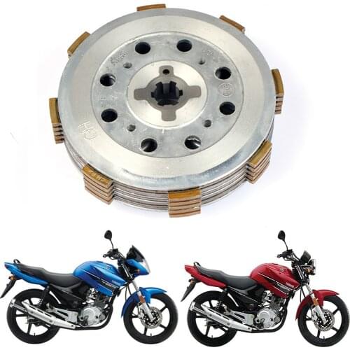 For YAMAHA YBR125 YB125 XTZ125 TTR-125 Motorcycle Complete Clutch Setup Drum Assy Basket Friction Plates Kit Sit Clutch Plates