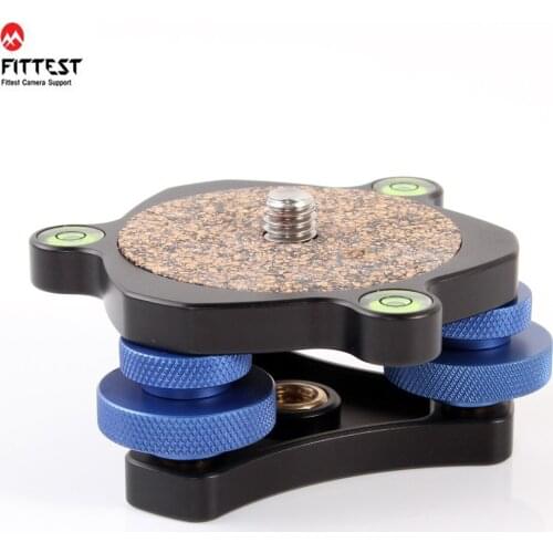 FITTEST Pro Base Measurement High Precision Level Regulator Camera Horizontal 3/8 Screw Mount Panoramic Tripod Head RZ Leveler3