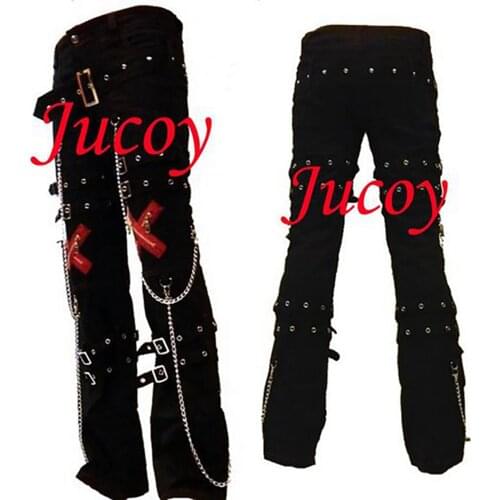 Gothic Tripp Punk Fashion Pants Trousers Cosplay Costume Custom-made[CK969]