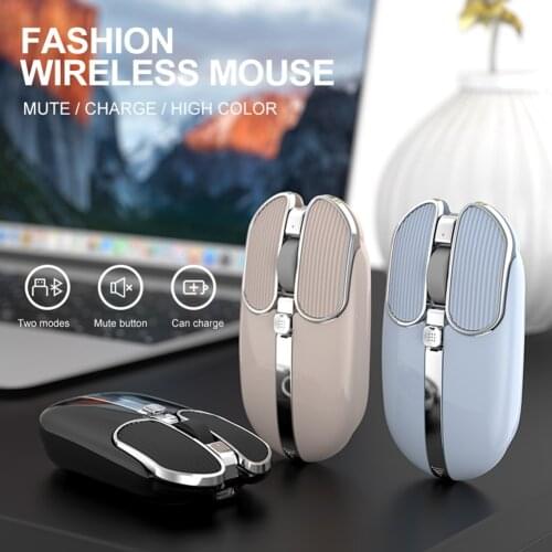 2.4G Wireless Silent Mouse Rechargeable 2400 DPI USB Optical Computer Mause Gamer Rocker Ultra Slim Mice for Macbook Laptop