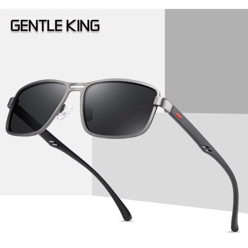 GENTLE KING Fashion Brands Polarized Sunglasses Men Business Classic High Quality Sunglasses Block Driving Glare UV400 Goggle