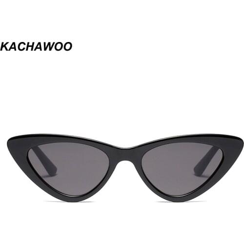 Kachawoo wholesale 6pcs cute sexy retro cat eye sunglasses women red white black sun glasses for ladies gift 2018 uv400