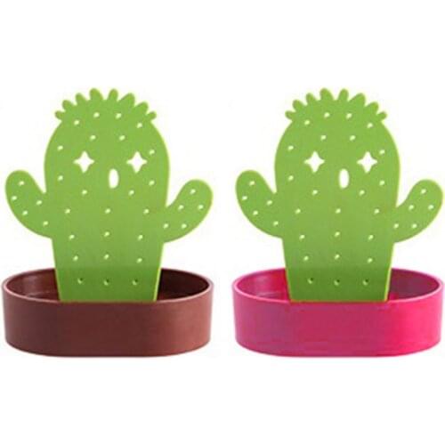 Cactus Shaped Jewelry Display Stand Earrings Storage Organizer Ornaments Crafts E15E