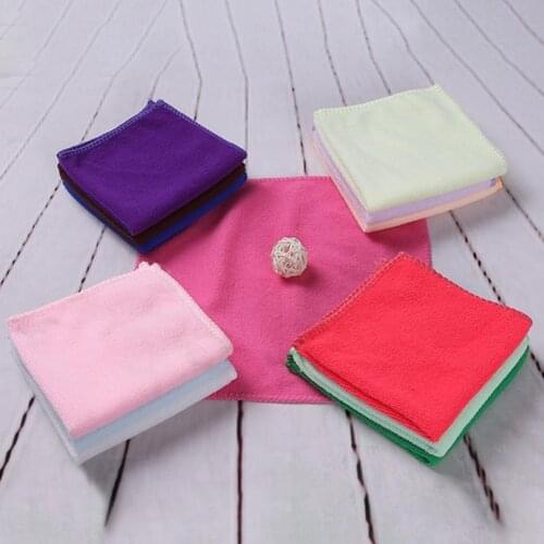 Microfiber Towel Color Random Wash Face Towel Hand Towel Detail Small Cloth Clean And Soft 25*25cm