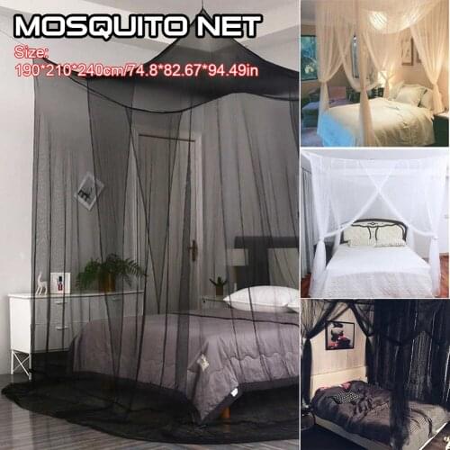 Luxury Mosquito Net for Bed Canopy for Queen/King Size 4-Way Entries Mosquito Repelling Net