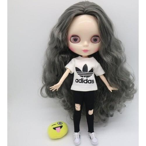 Joint body Nude Blyth Doll gray hair Factory doll Fashion doll Suitable For DIY 20180806