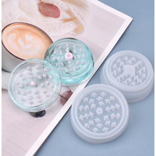 Silicone Resin Mold Smoke Grinder Silicone UV Resin DIY Clay Epoxy Resin Smoke Grinder Molds For Jewelry Craft Mold