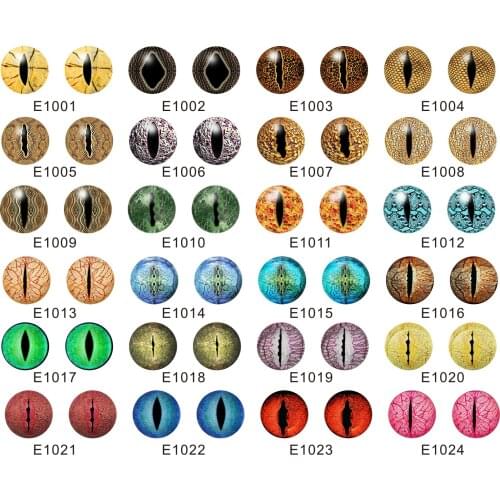 Glass eyes 6~40mm glass artificial animal eyes crocodile eyes doll eyes DIY jewelry accessories