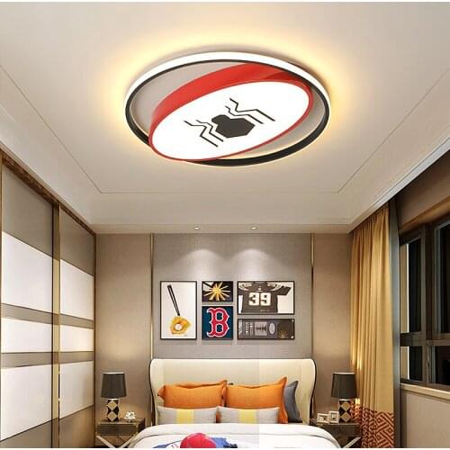Spider/Bat led chandelier For studyroom Bedroom lustre led childrens room kids room light red/yellow modern Chandelier Lighting